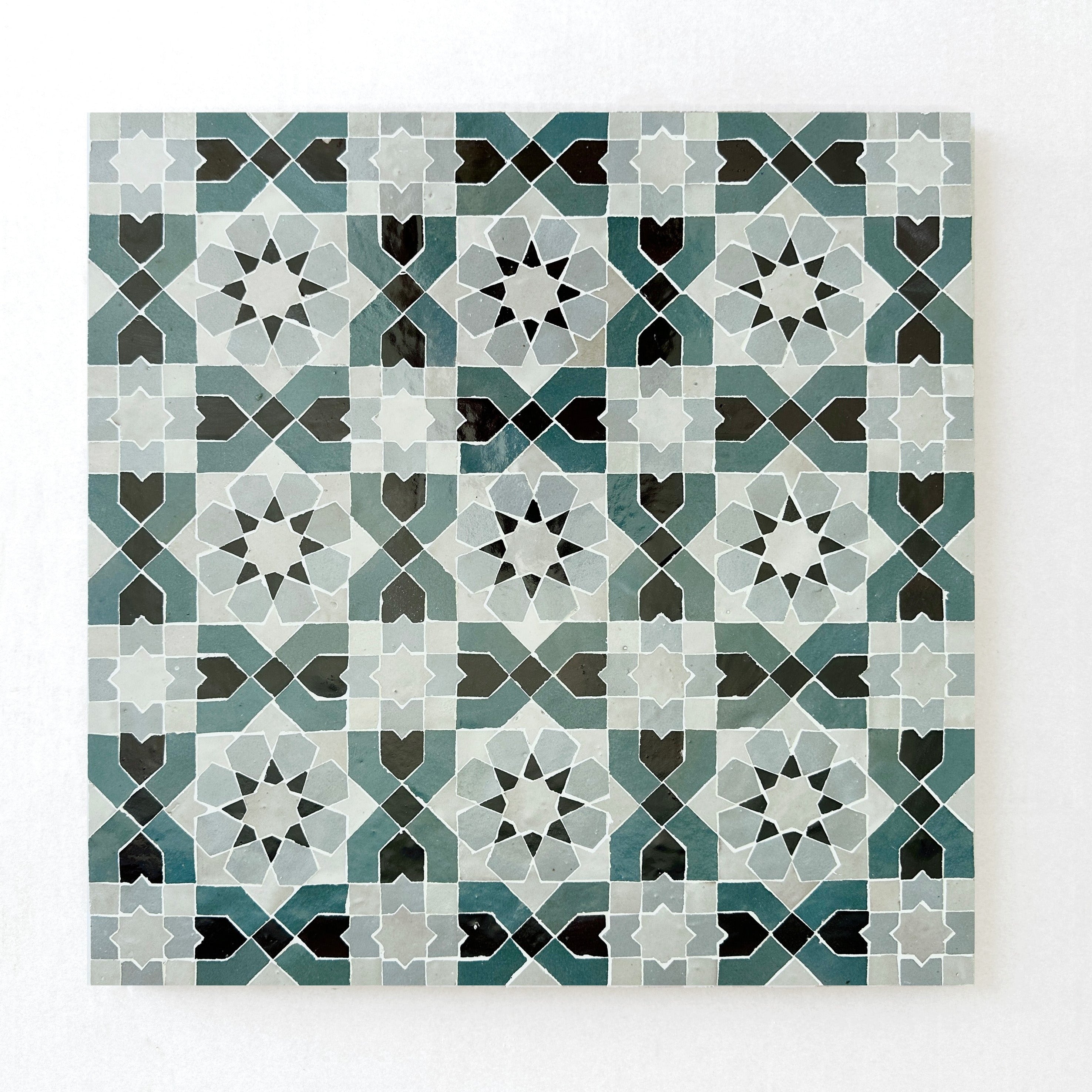 EZR0200 Snow, Peacock, Chocolate & Duck Egg Blue
