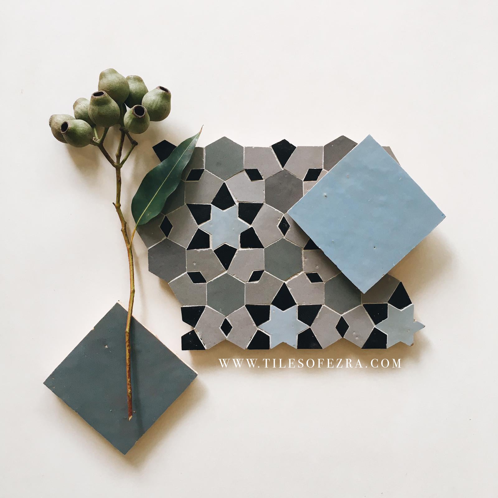 EZR0206 Blue Grass, Powder, Ash Grey & Black