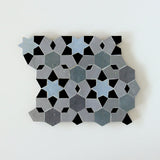 Blue Grass + Powder + Ash Grey + Black
